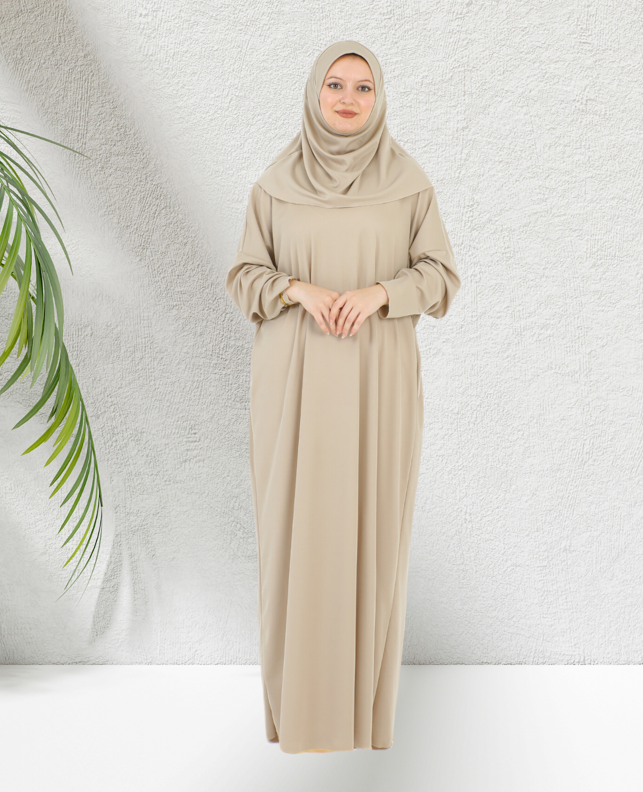 Gebetskleidung für Frauen mit Hijab, muslimische Outfits, lange Robe, Abaya, türkische islamische Kleider, Dubai, Kaftan mit Rosenkranz