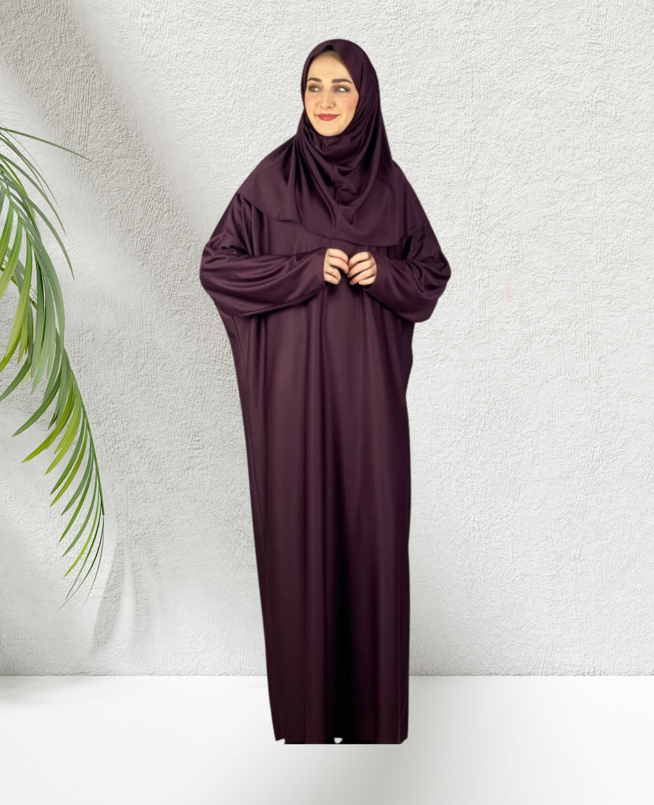 Gebetskleidung für Frauen mit Hijab, muslimische Outfits, lange Robe, Abaya, türkische islamische Kleider, Dubai, Kaftan mit Rosenkranz