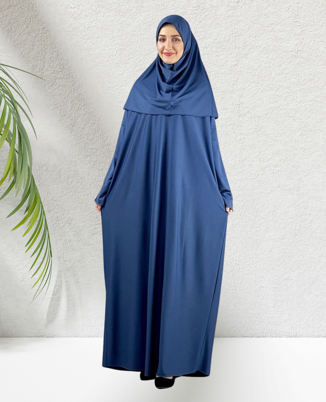 Gebetskleidung für Frauen mit Hijab, muslimische Outfits, lange Robe, Abaya, türkische islamische Kleider, Dubai, Kaftan mit Rosenkranz