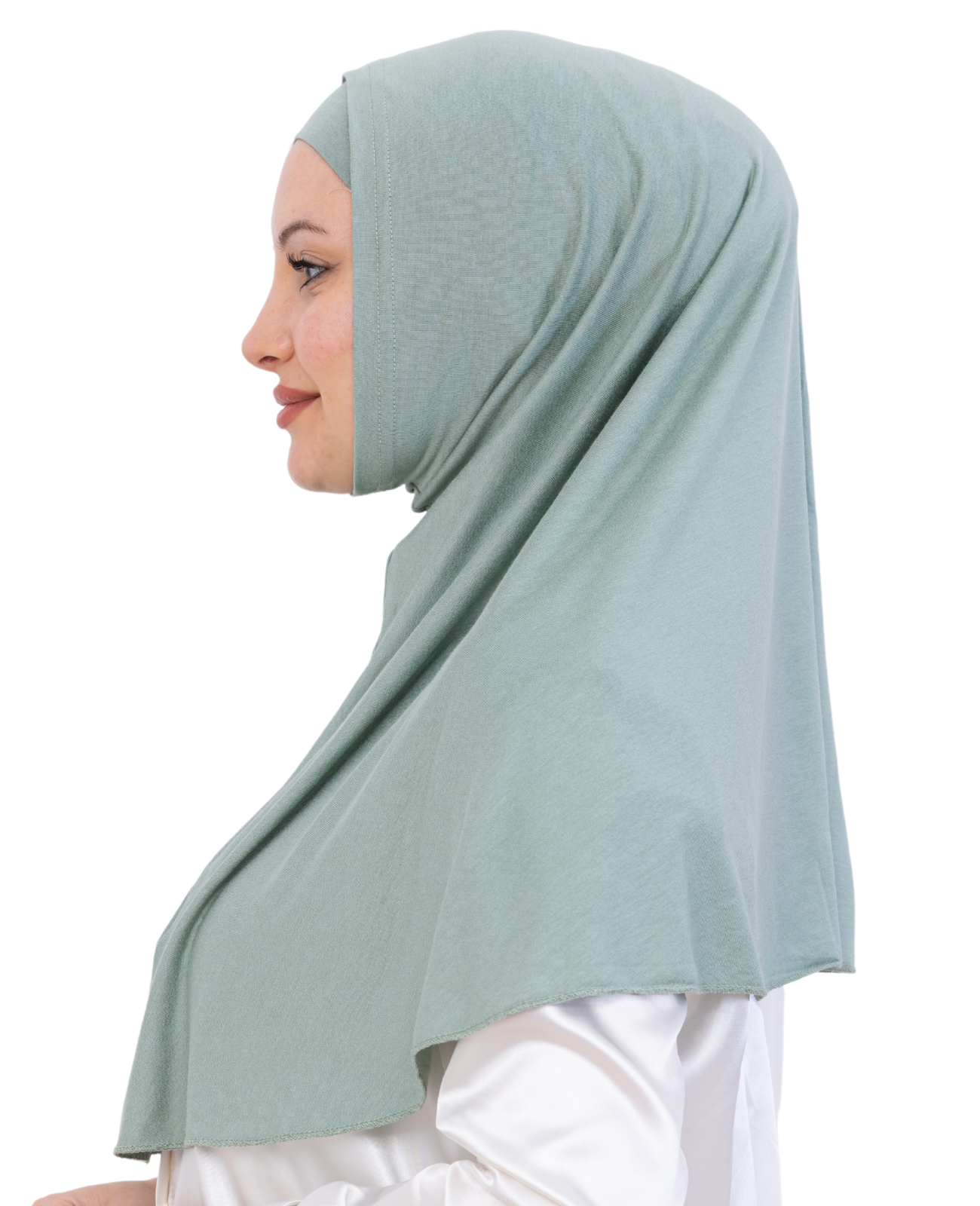 Instant Hijab With Cap Non Pleated - Black