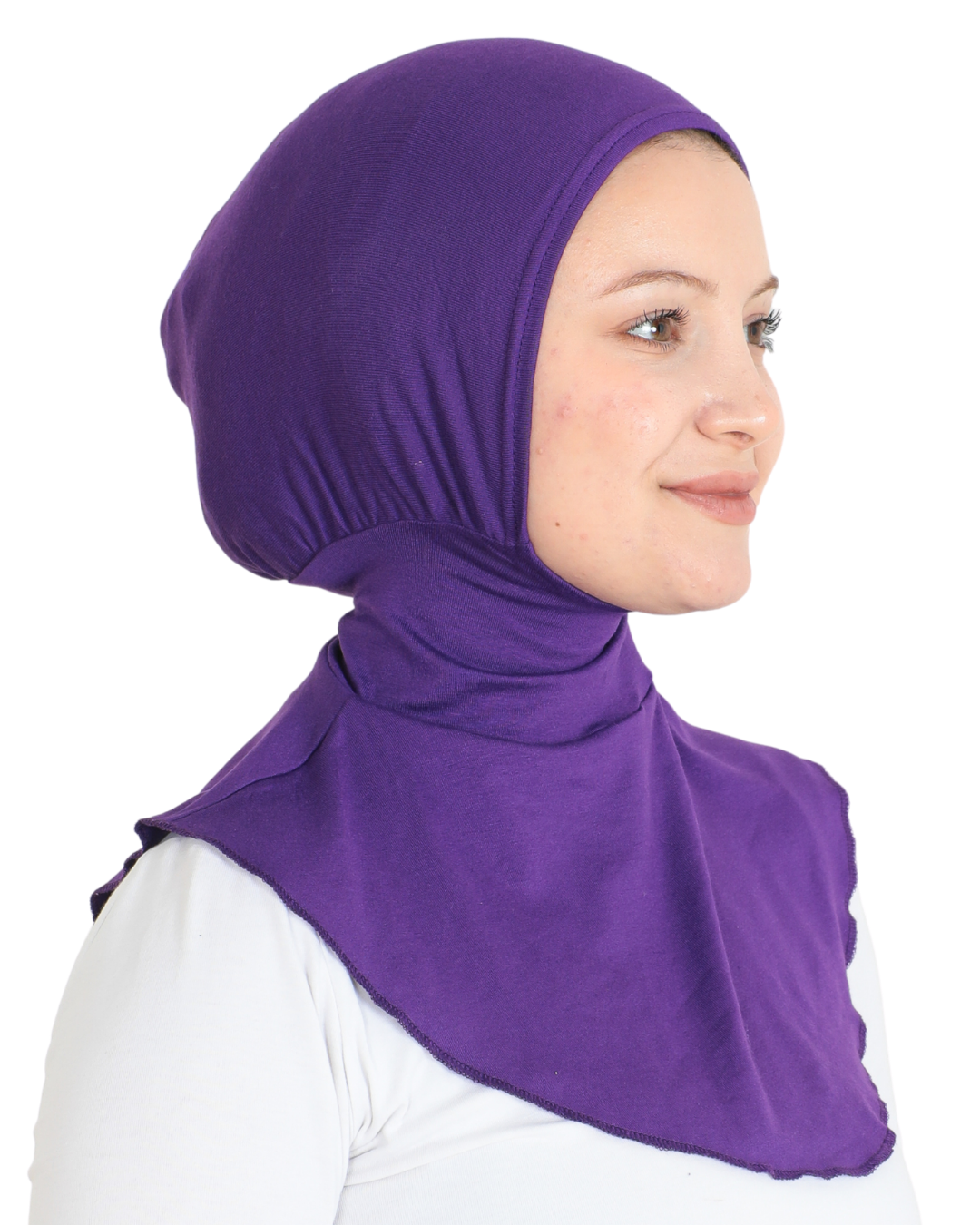 Sport Hijab With Neck Collar - Black