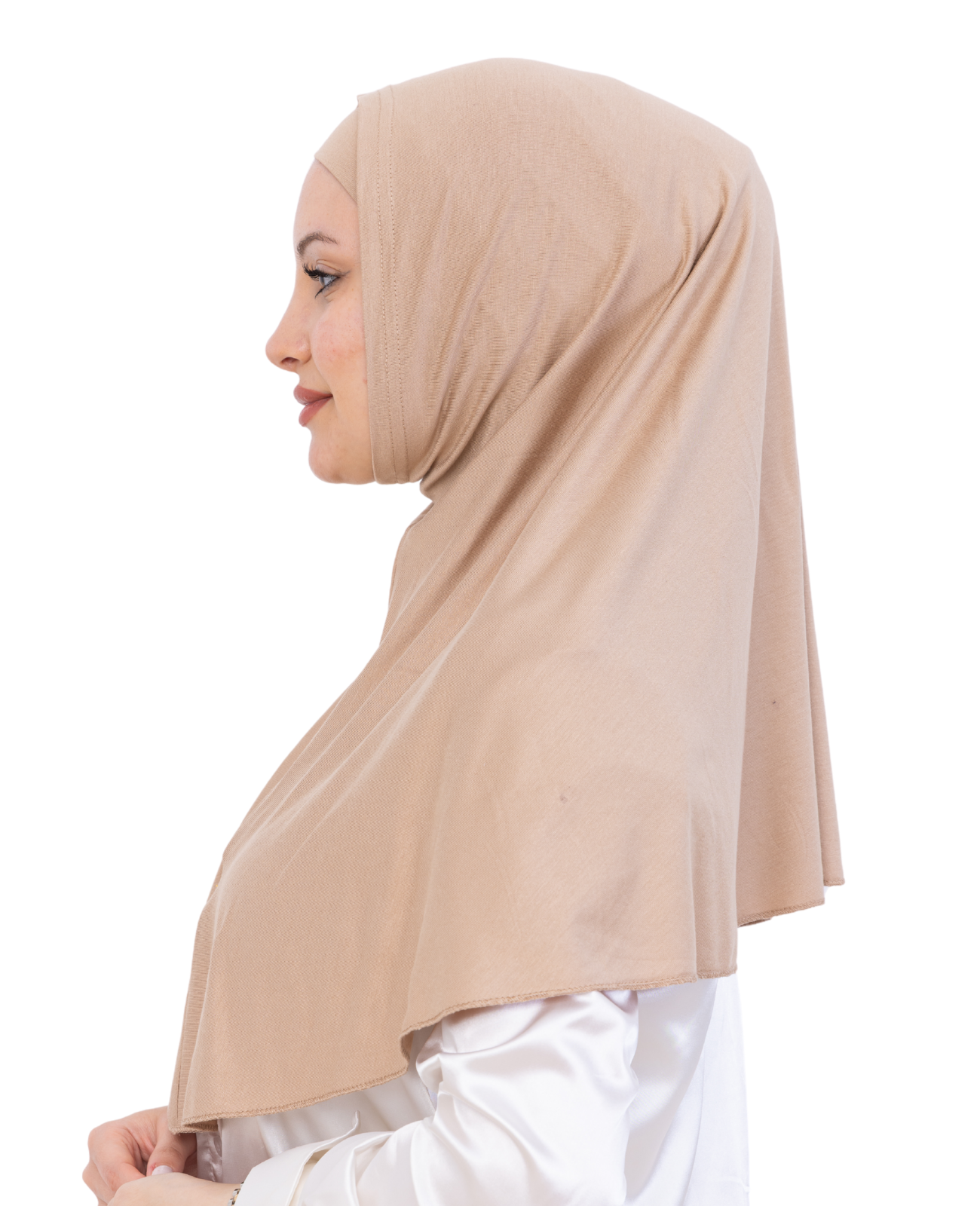 Instant Hijab With Cap Non Pleated - Black