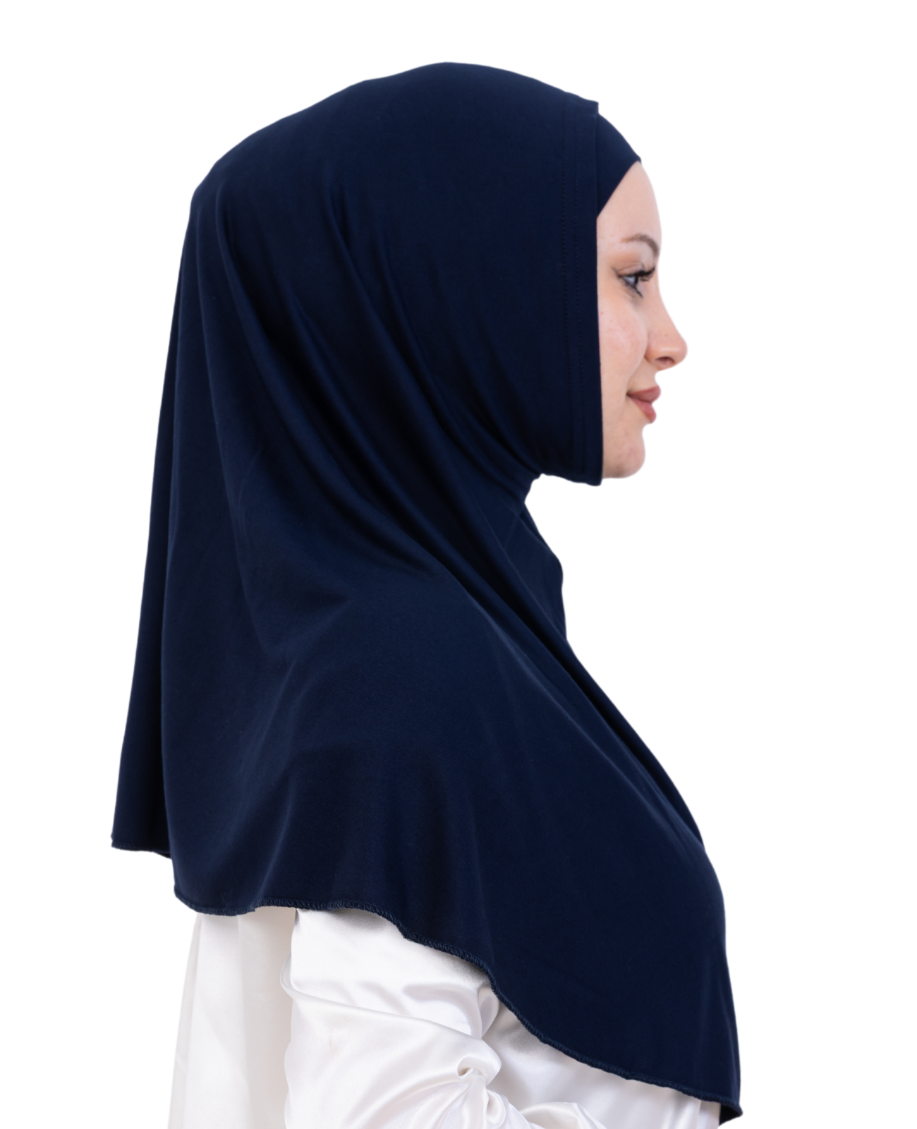 Instant Hijab With Cap Non Pleated - Black