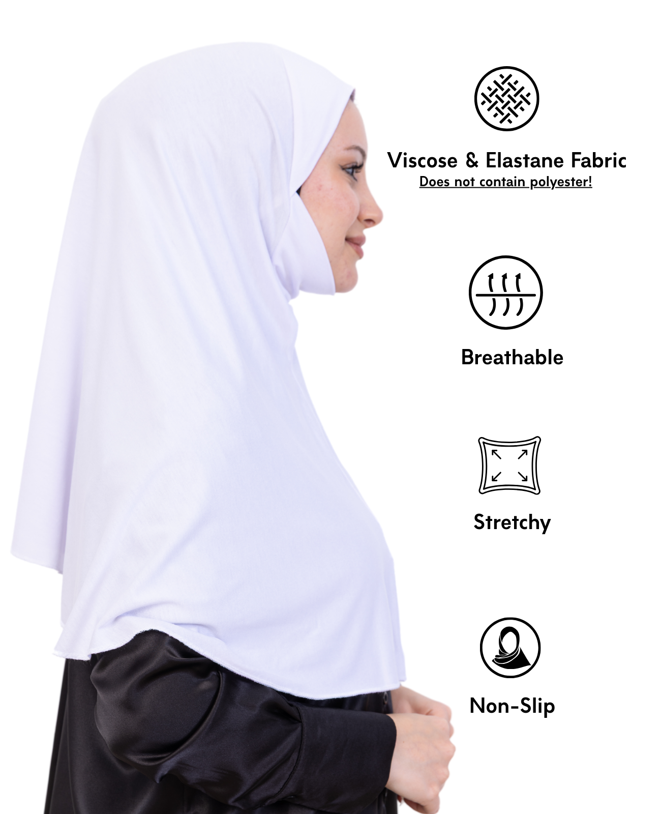 Instant Hijab With Niqab - Light Blue