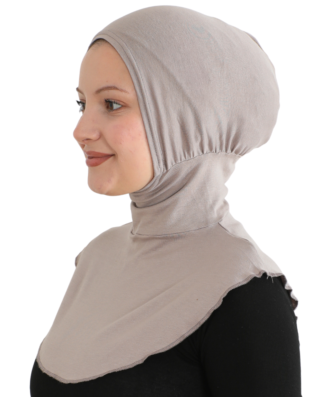 Sport Hijab With Neck Collar - Black