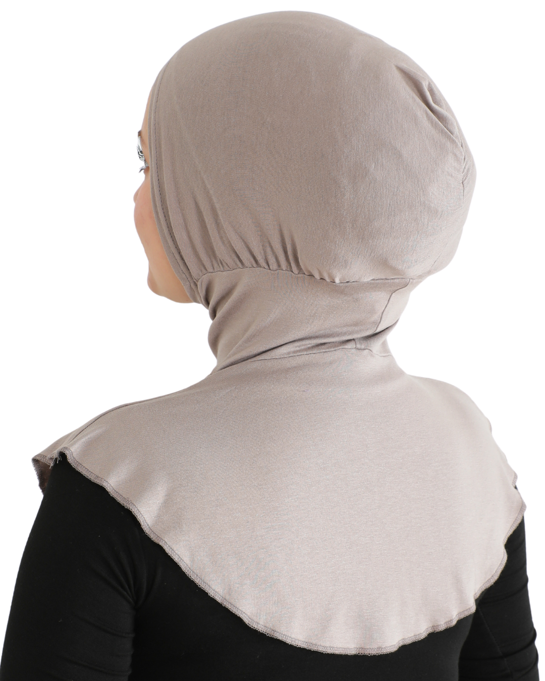 Sport Hijab With Neck Collar - Black