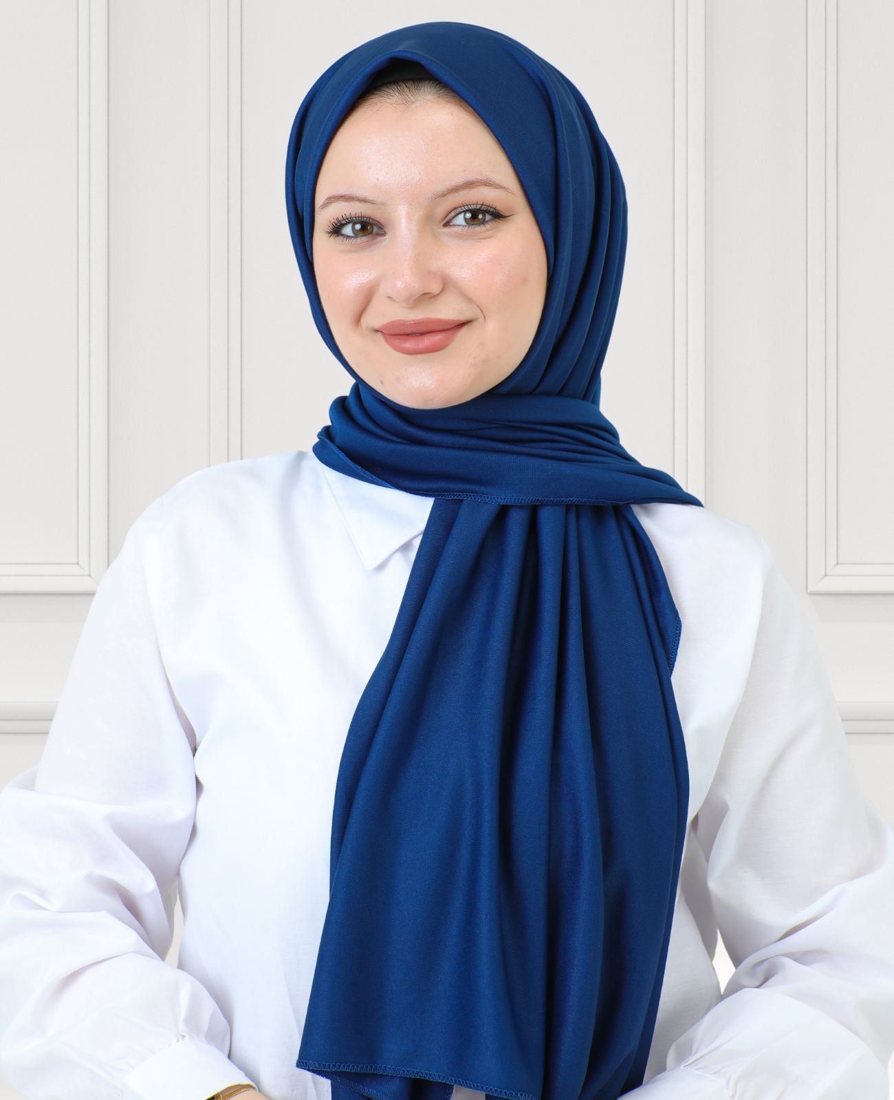 Scarf for Women Lightweight Navy Blue1