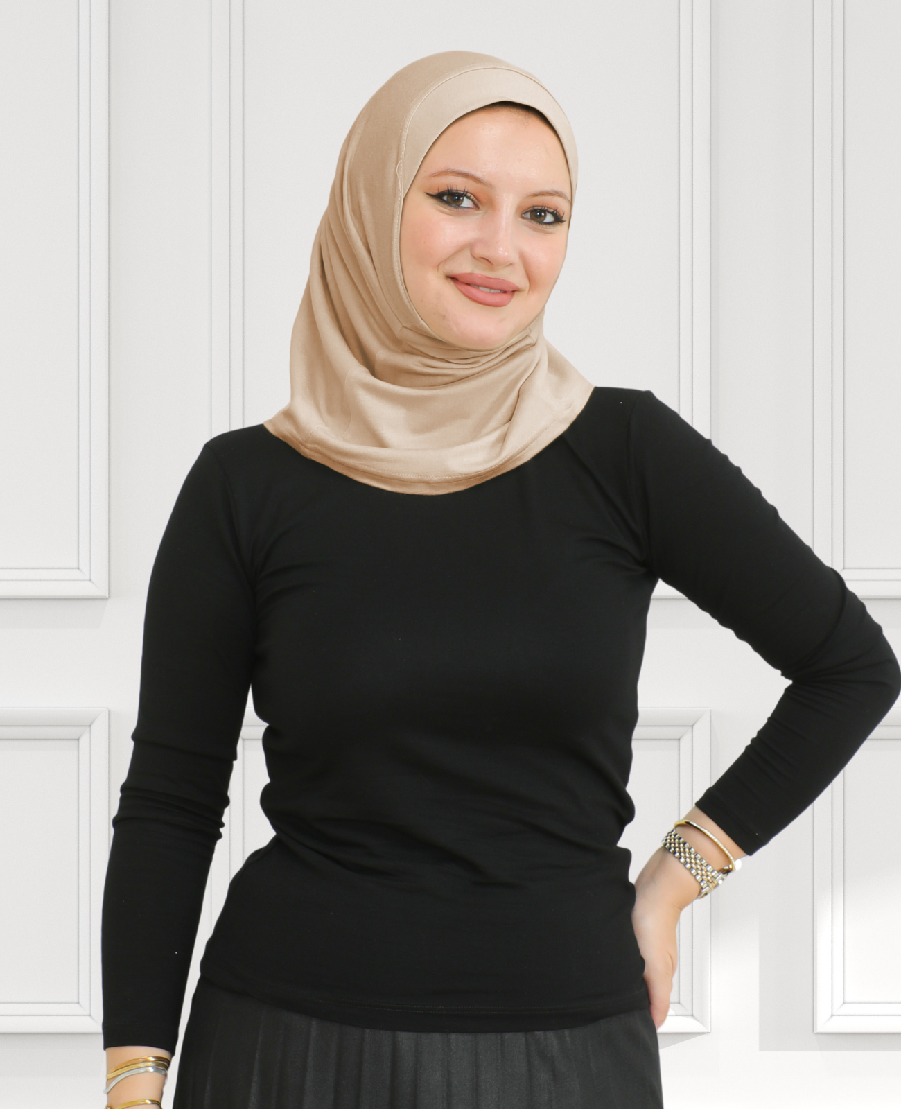 Sport Instant Hijab - Beige