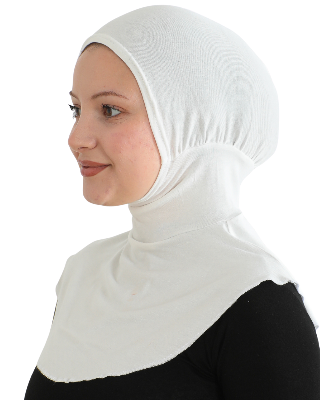 Sport Hijab With Neck Collar - Black