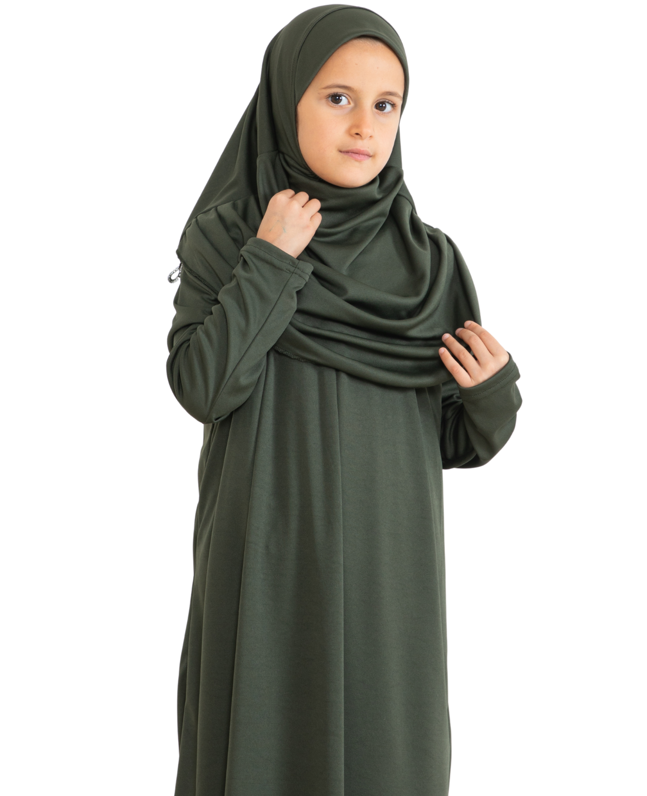 Dress For Girls With Hijab - Black