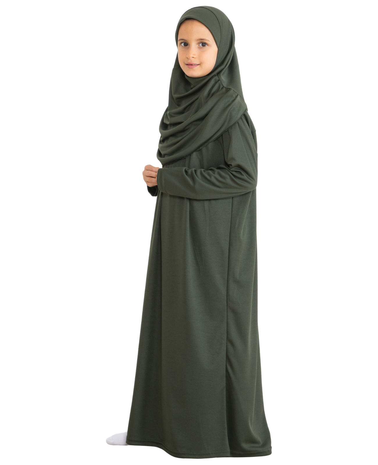 Dress For Girls With Hijab - Black