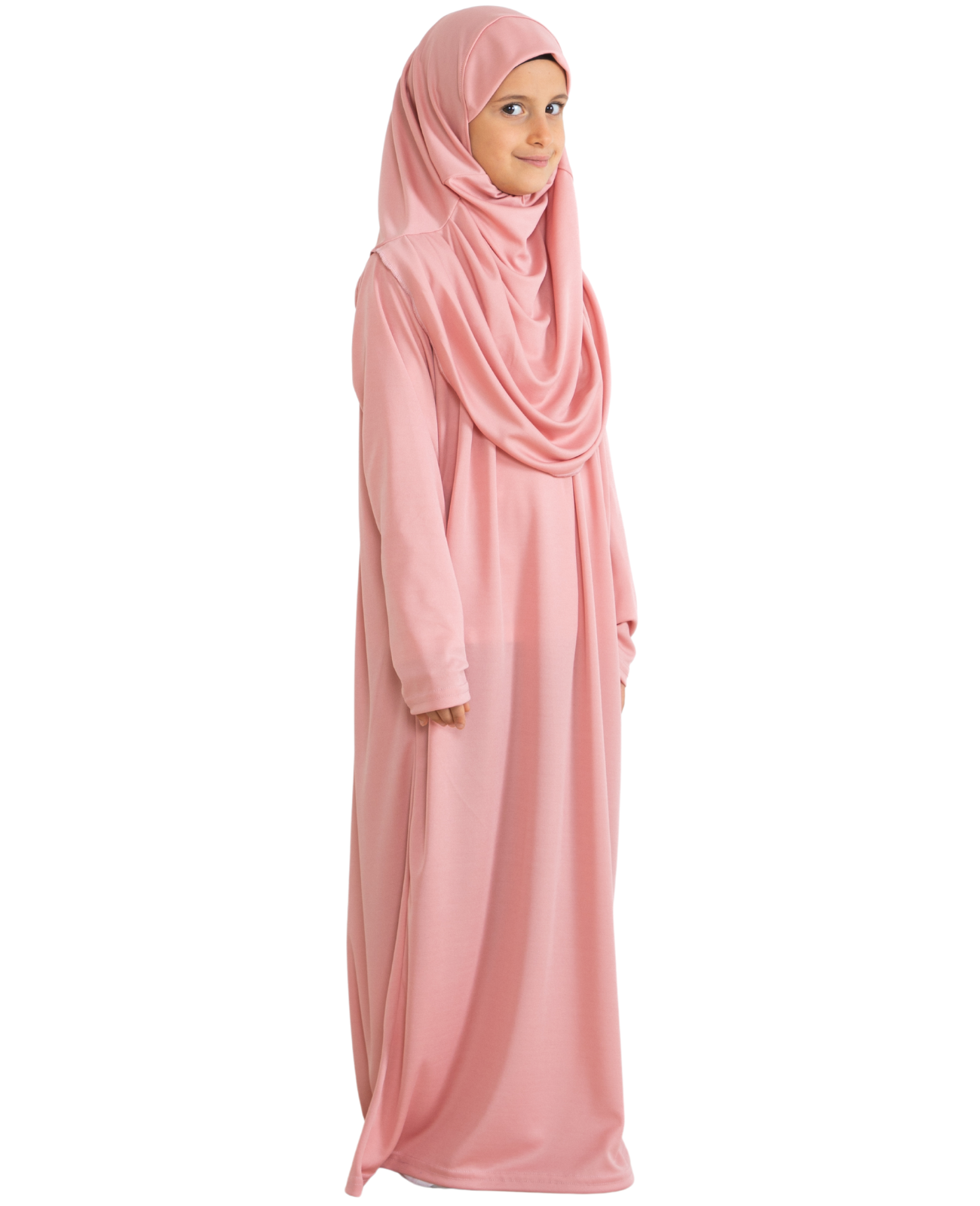 Dress For Girls With Hijab - Black