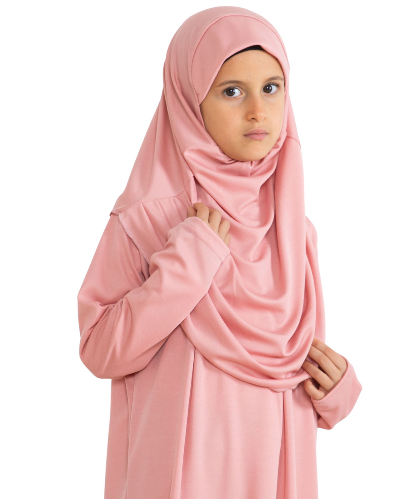 Dress For Girls With Hijab - Black