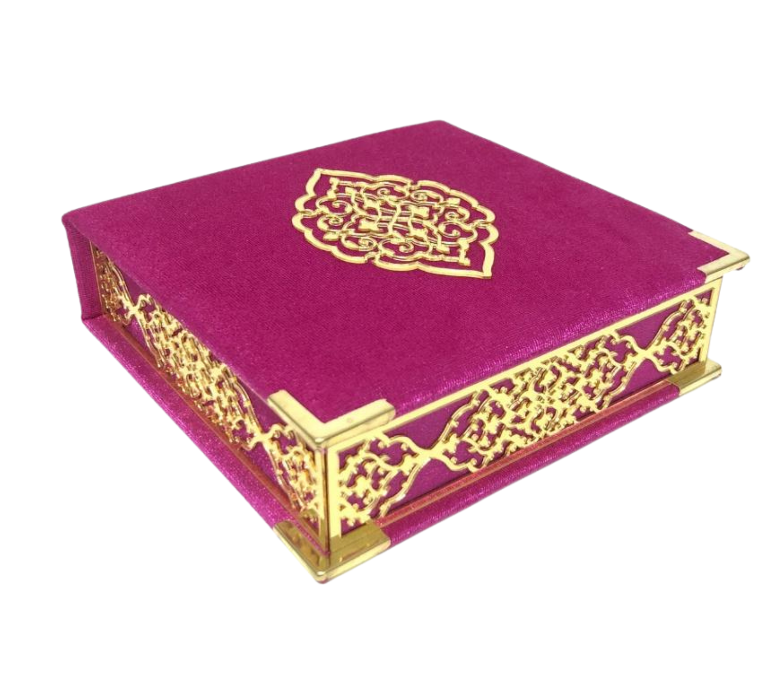 Velvet Covered Quran & Tasbih Box - Black