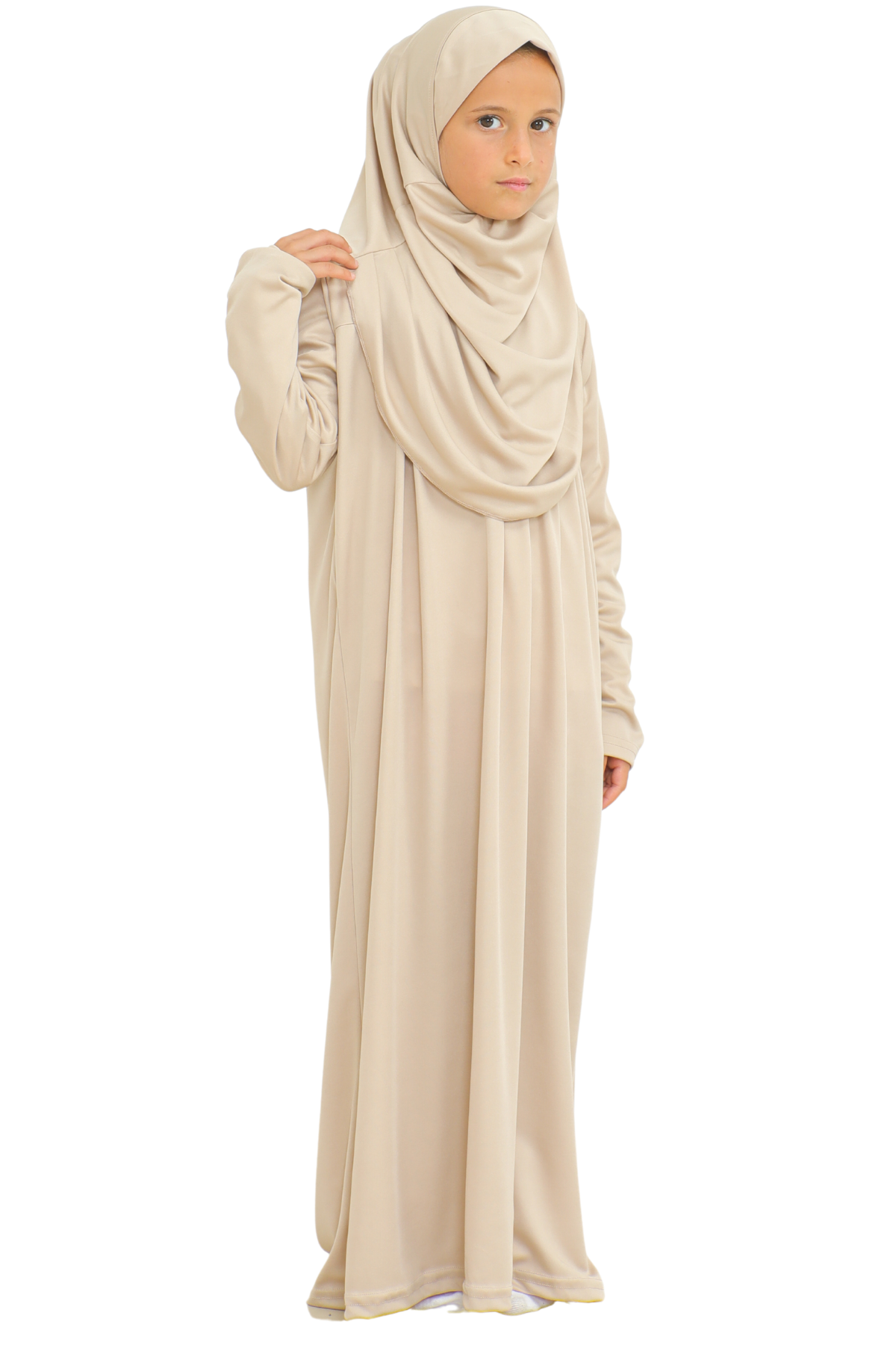 Dress For Girls With Hijab - Black
