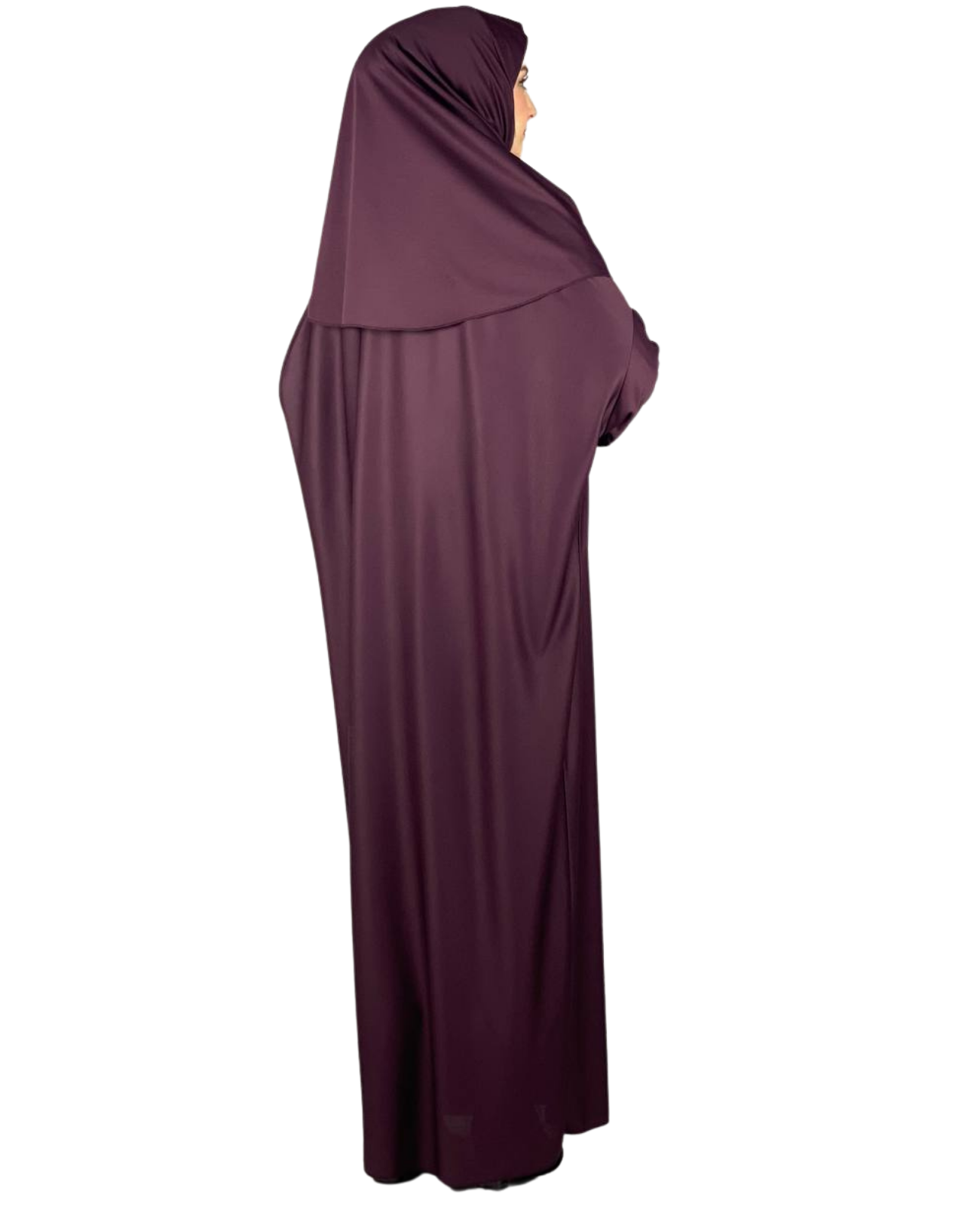 Prayer Dress for Women With Tasbeeh and Prayer Rug - Black