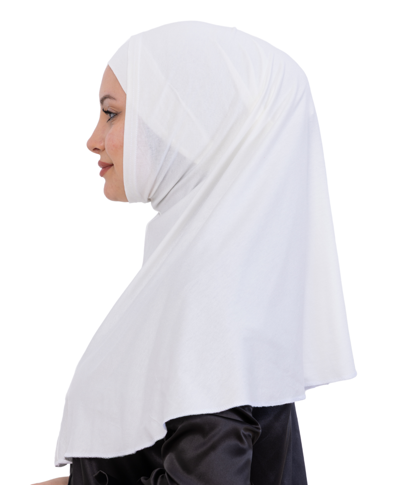 Instant Hijab With Cap Non Pleated - Black