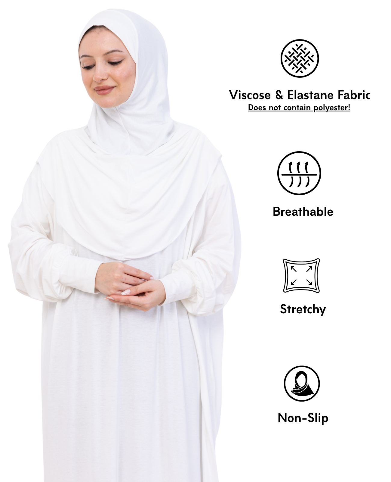 One Piece Prayer Dress Set Viscose
