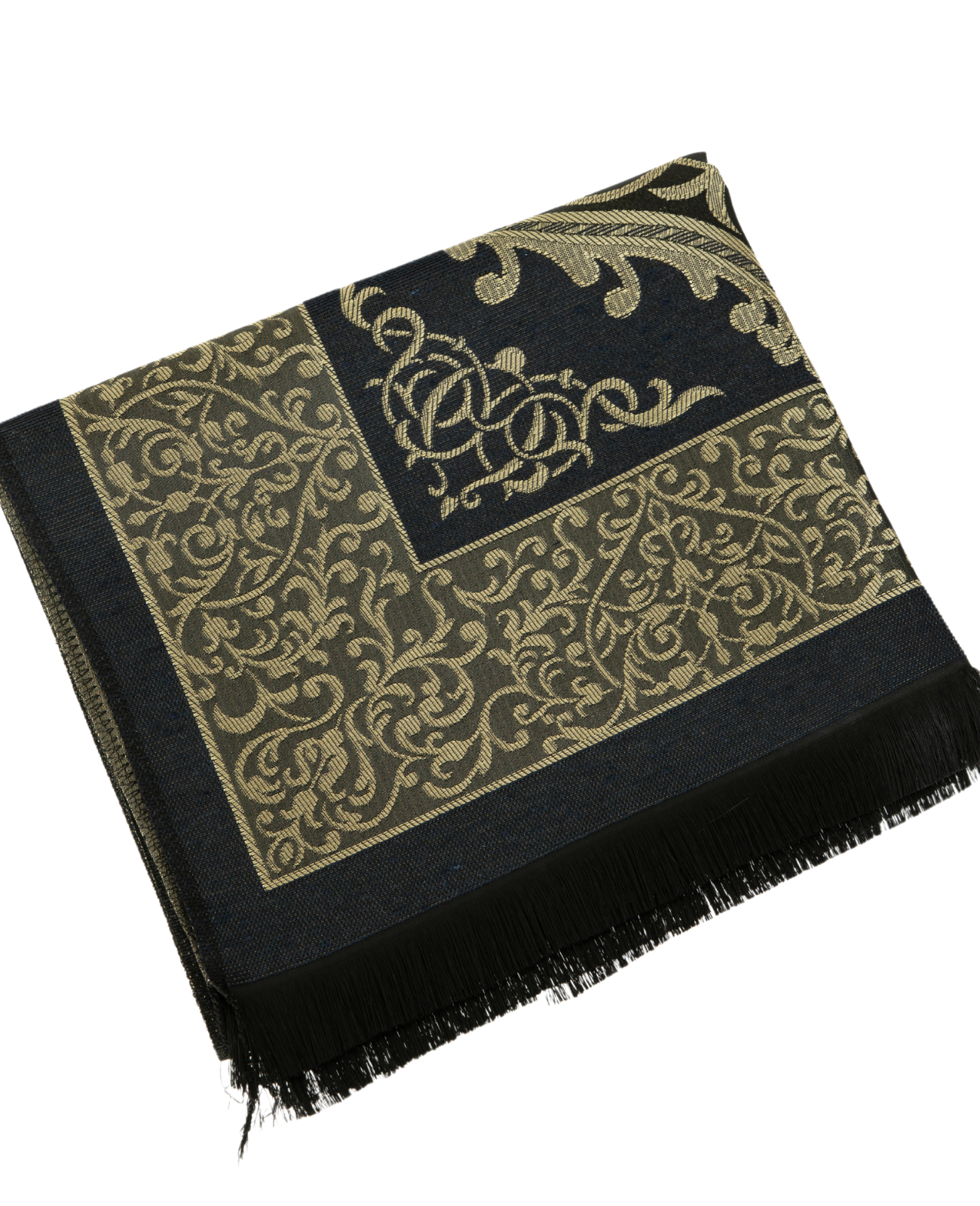 Prayer Rug With Tasbih | Muslim Carpet | Praying Mat With Prayer Beads - Green
