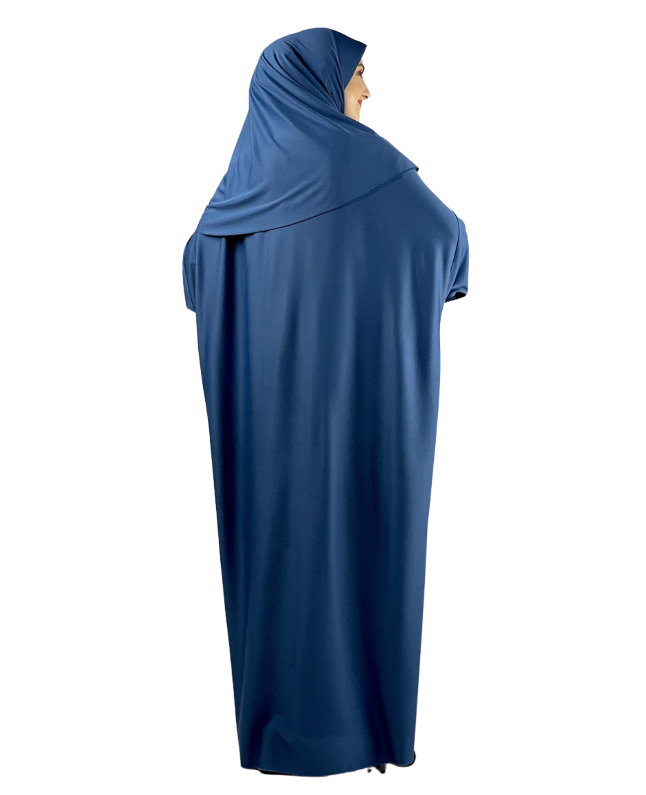 Prayer Dress for Women With Tasbeeh and Prayer Rug - Black