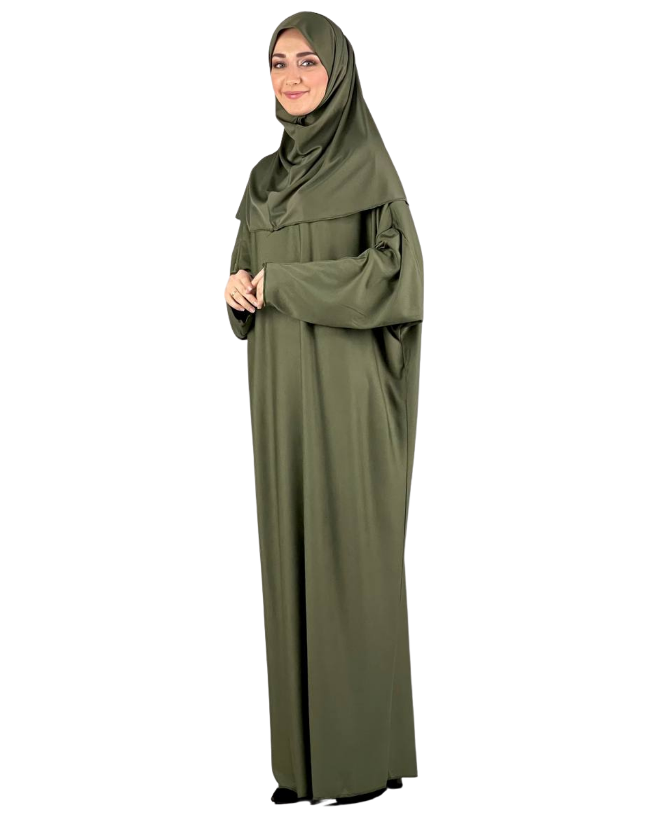 Gebetskleidung für Frauen mit Hijab, muslimische Outfits, lange Robe, Abaya, türkische islamische Kleider, Dubai, Kaftan mit Rosenkranz