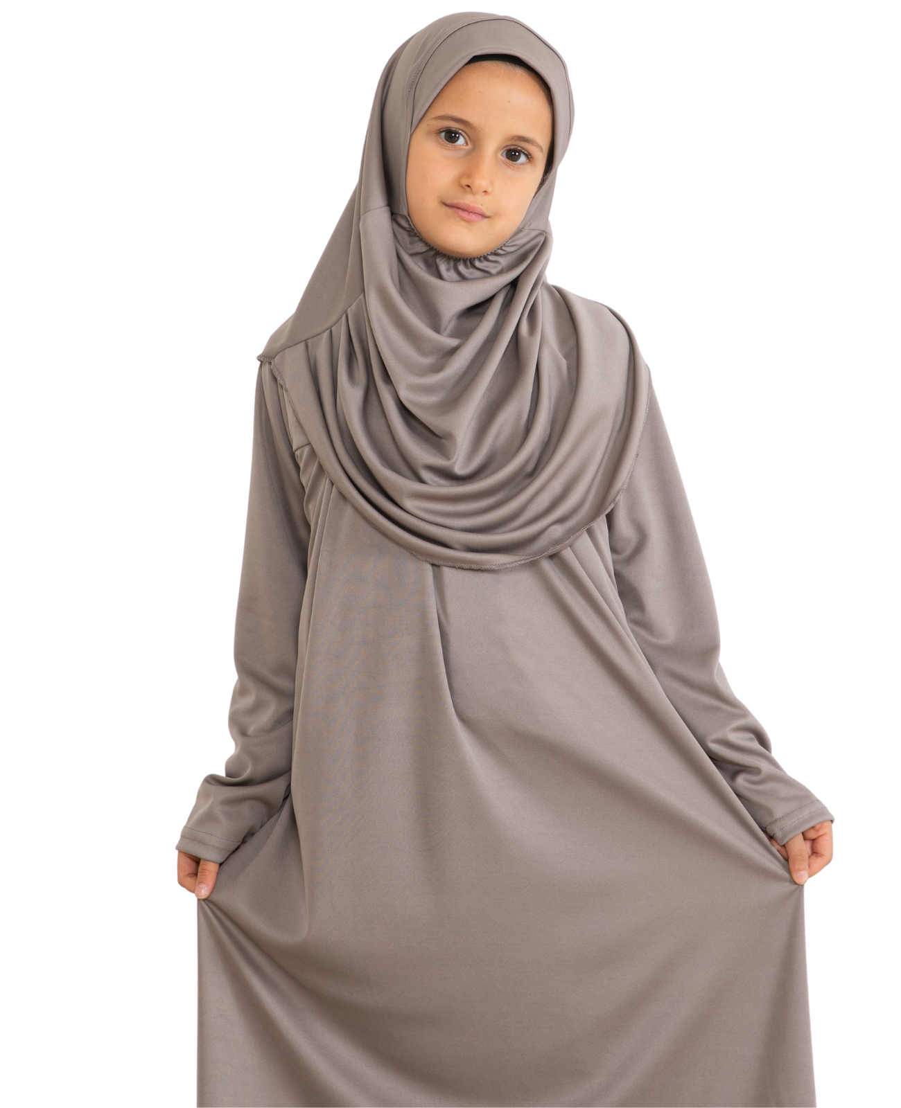 Dress For Girls With Hijab - Black