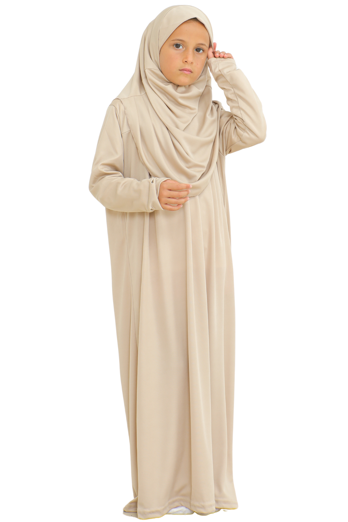 Dress For Girls With Hijab - Black