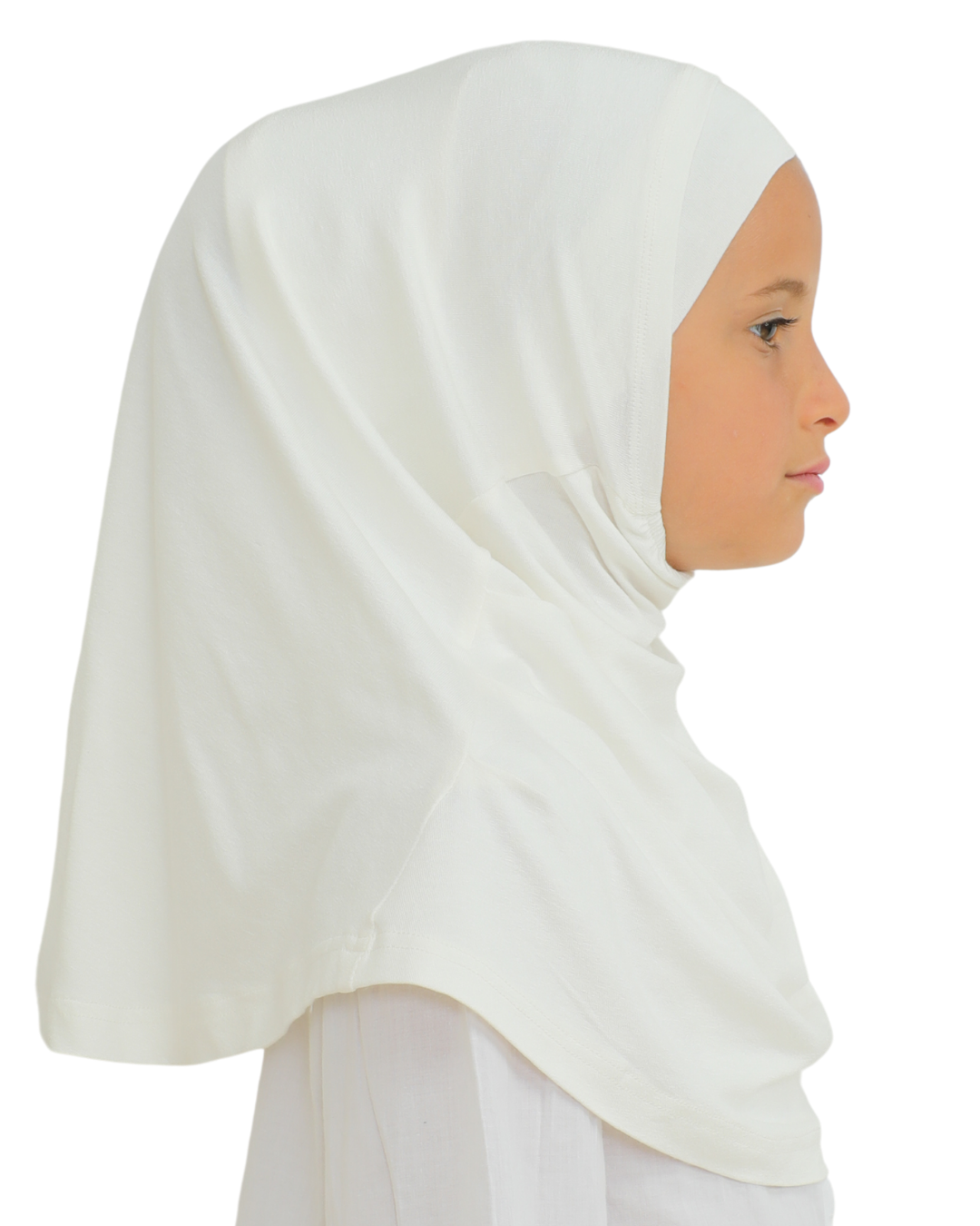 Easy To Wear Hijab For Girls - White
