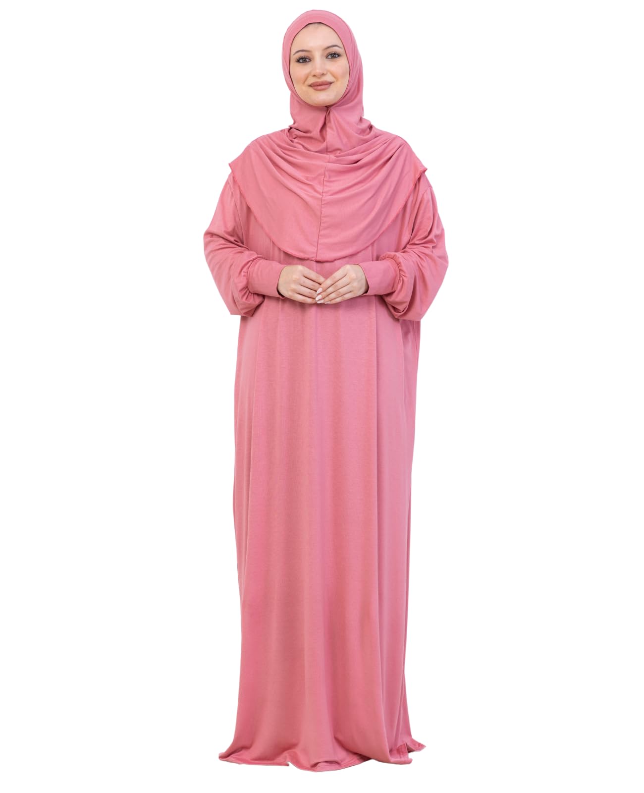 Prien Prayer Dress For Women, Cotton Muslim Abaya, Soft Hijab, Elegant Turkish Islamic Wear For Eid, Ramadan, Umrah, Hajj