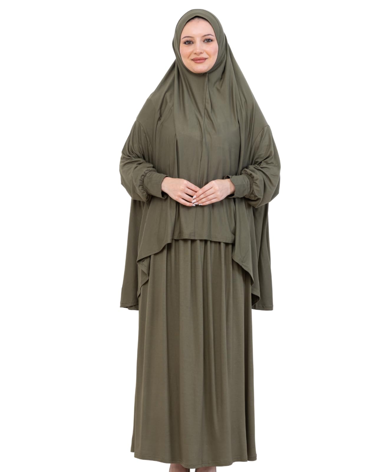 Viscose Cotton Two-Piece Skirted Prayer Dress