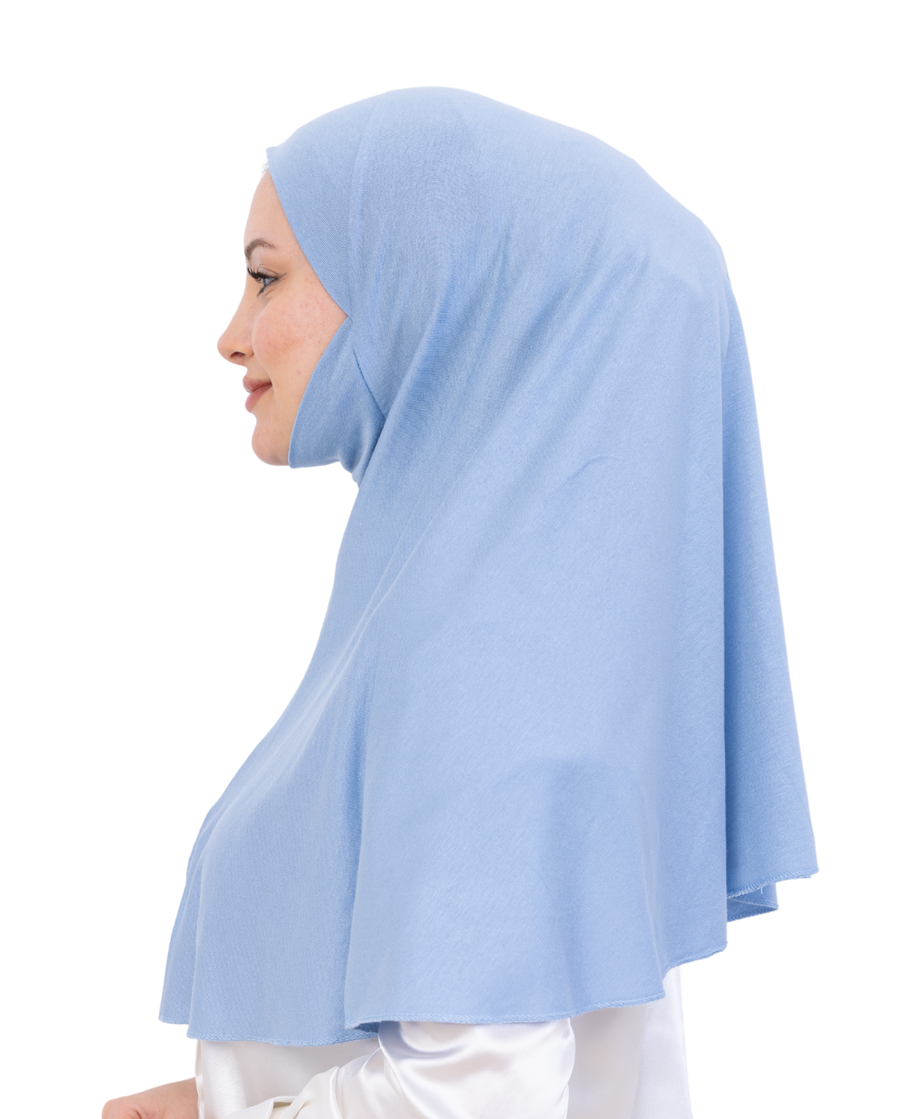 Instant Hijab With Niqab - Light Blue