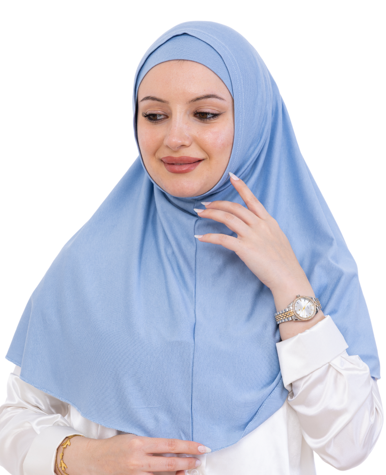 Instant Hijab With Cap Non Pleated - Black
