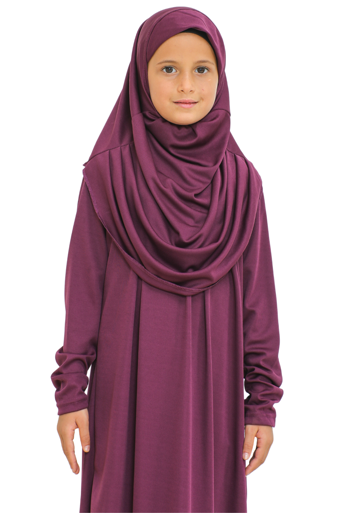 Dress For Girls With Hijab - Black