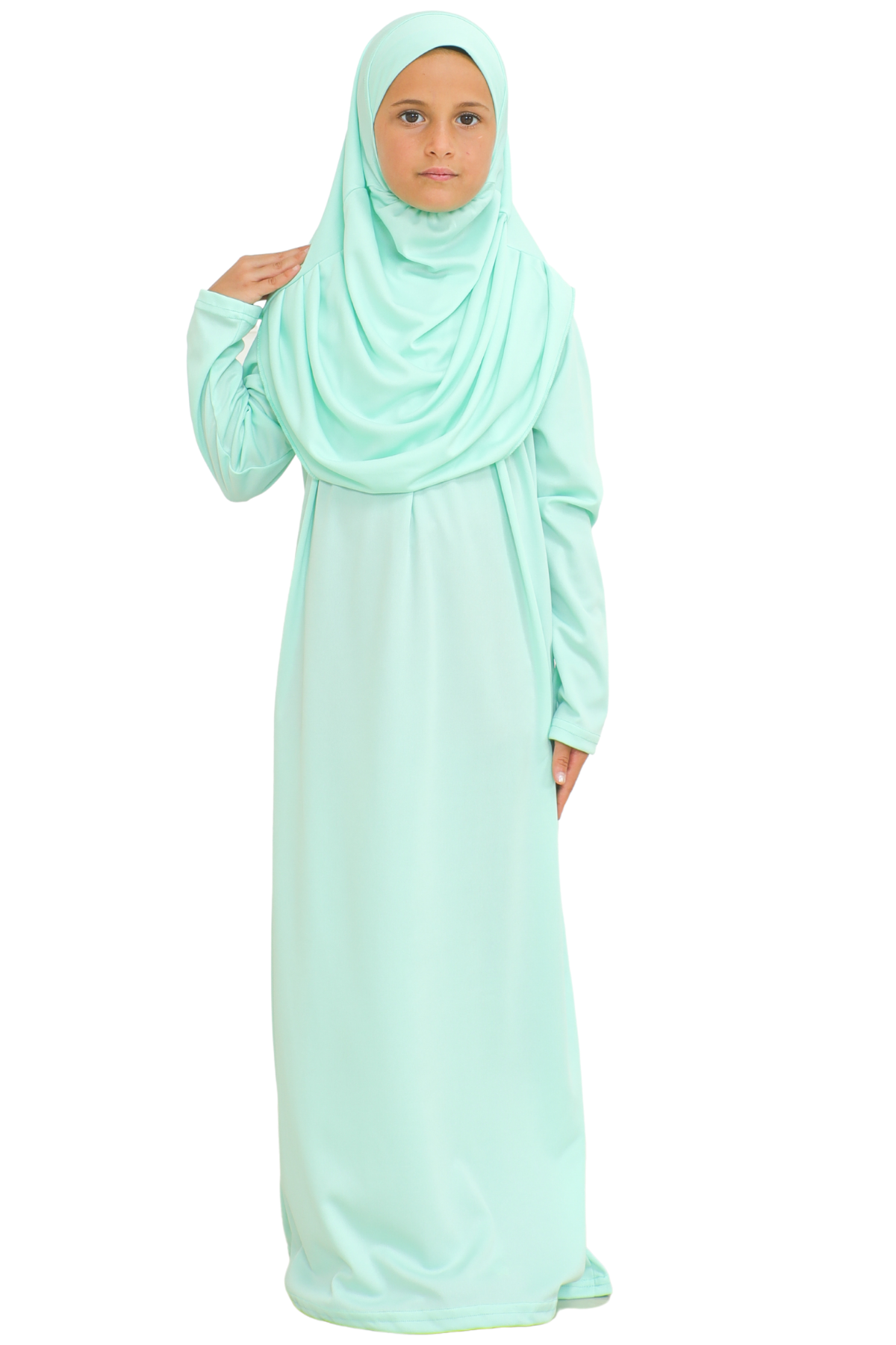 Dress For Girls With Hijab - Black