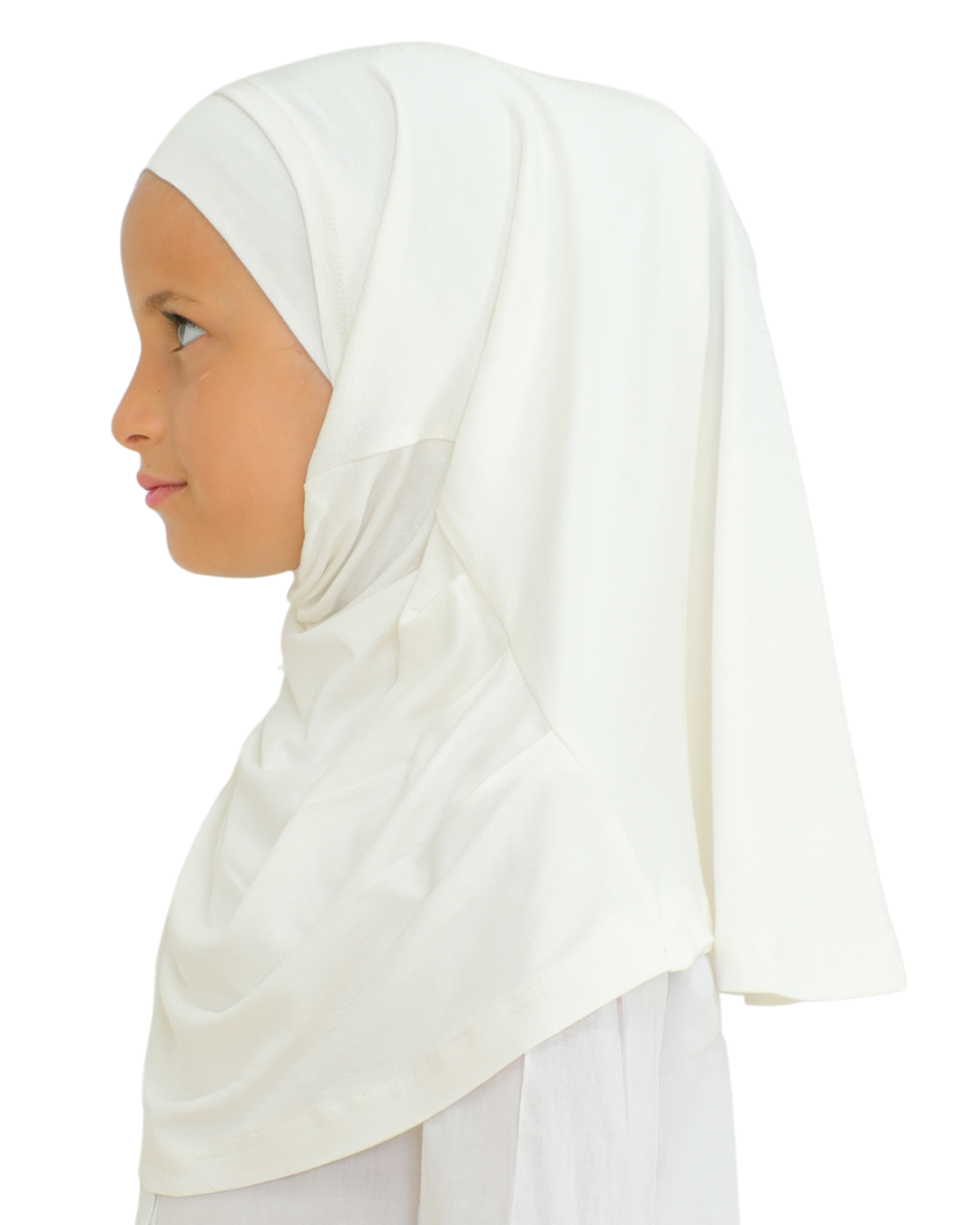 Easy To Wear Hijab For Girls - White