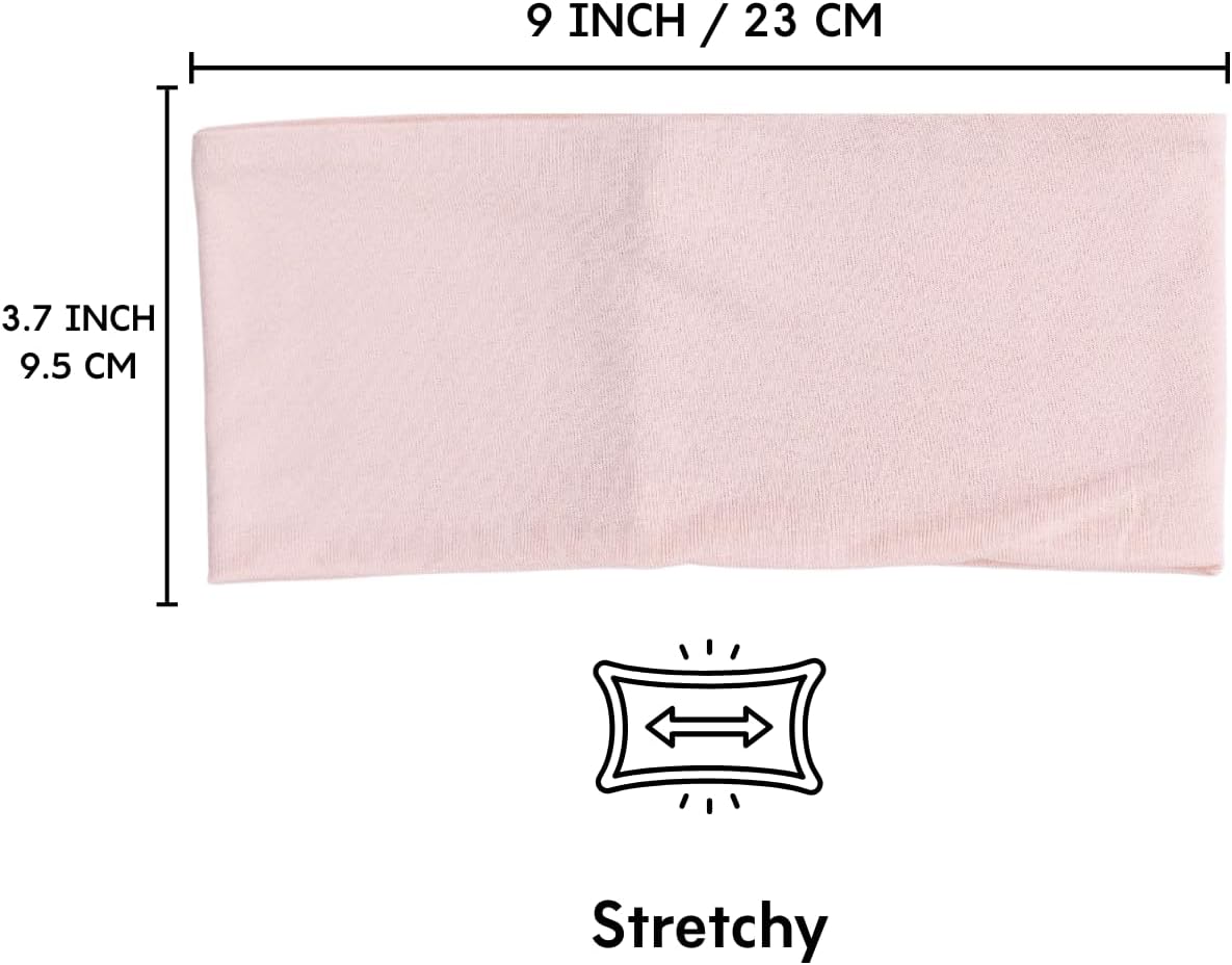 Prien Women Cotton Hijab Cap, Stretchy Head Cover, Pre-Sewn Inner Muslim Scarf Undercap, Non Slip Headband for Daily Wear