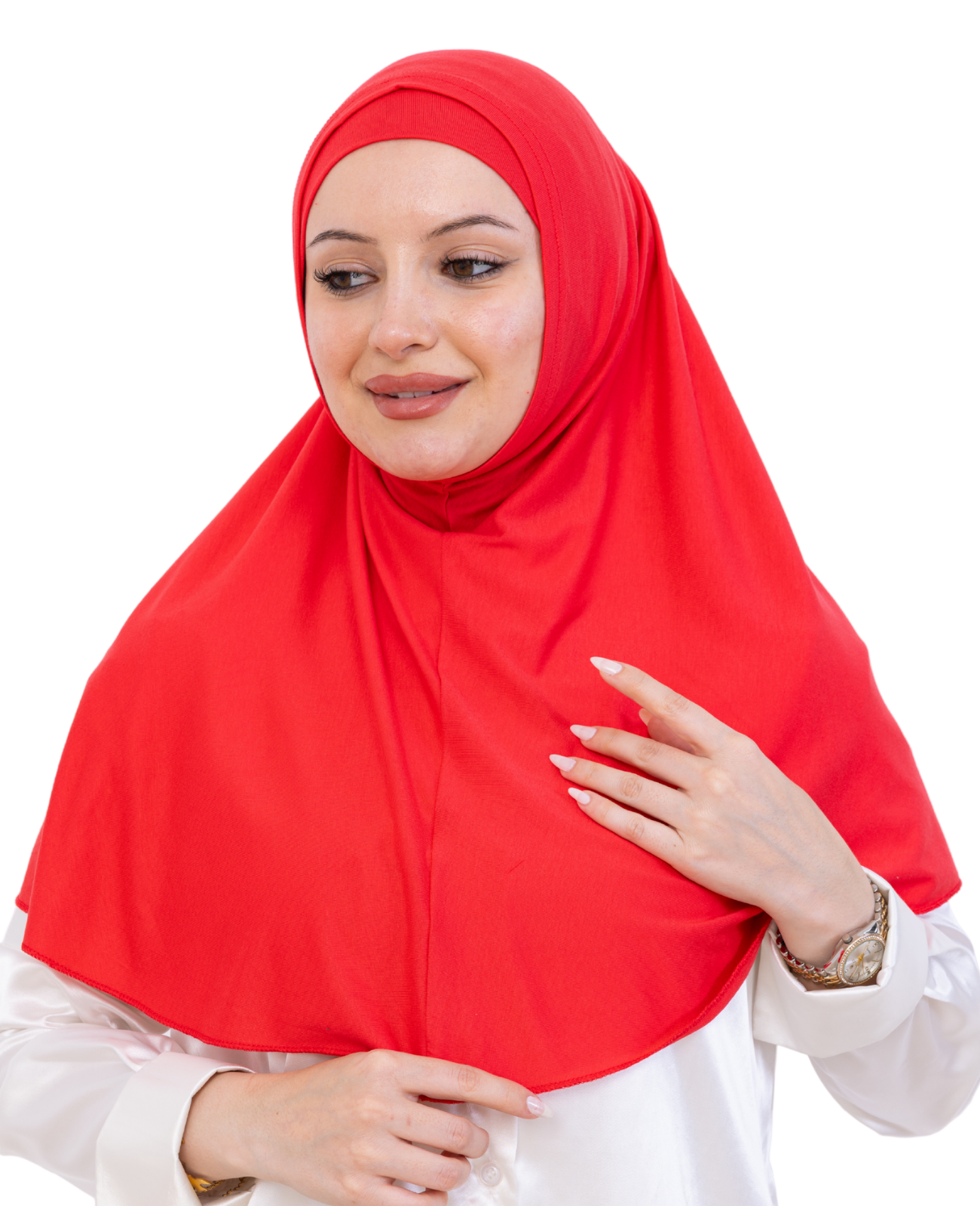 Instant Hijab With Cap Non Pleated - Black