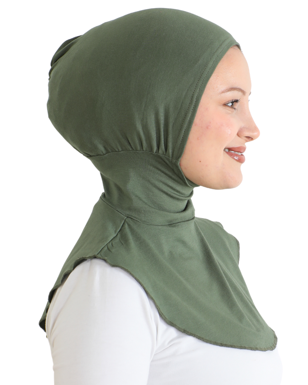 Sport Hijab With Neck Collar - Black