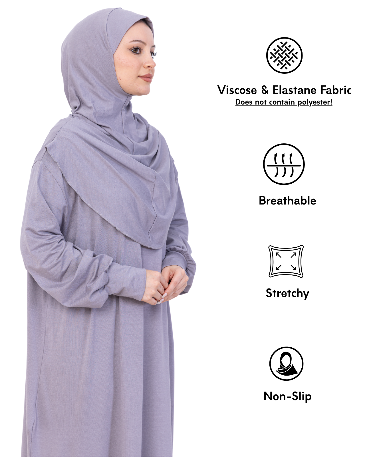One Piece Prayer Dress Set Viscose
