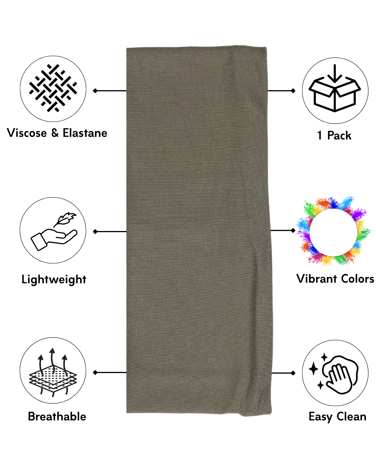 Hijab Non-Slip Headband