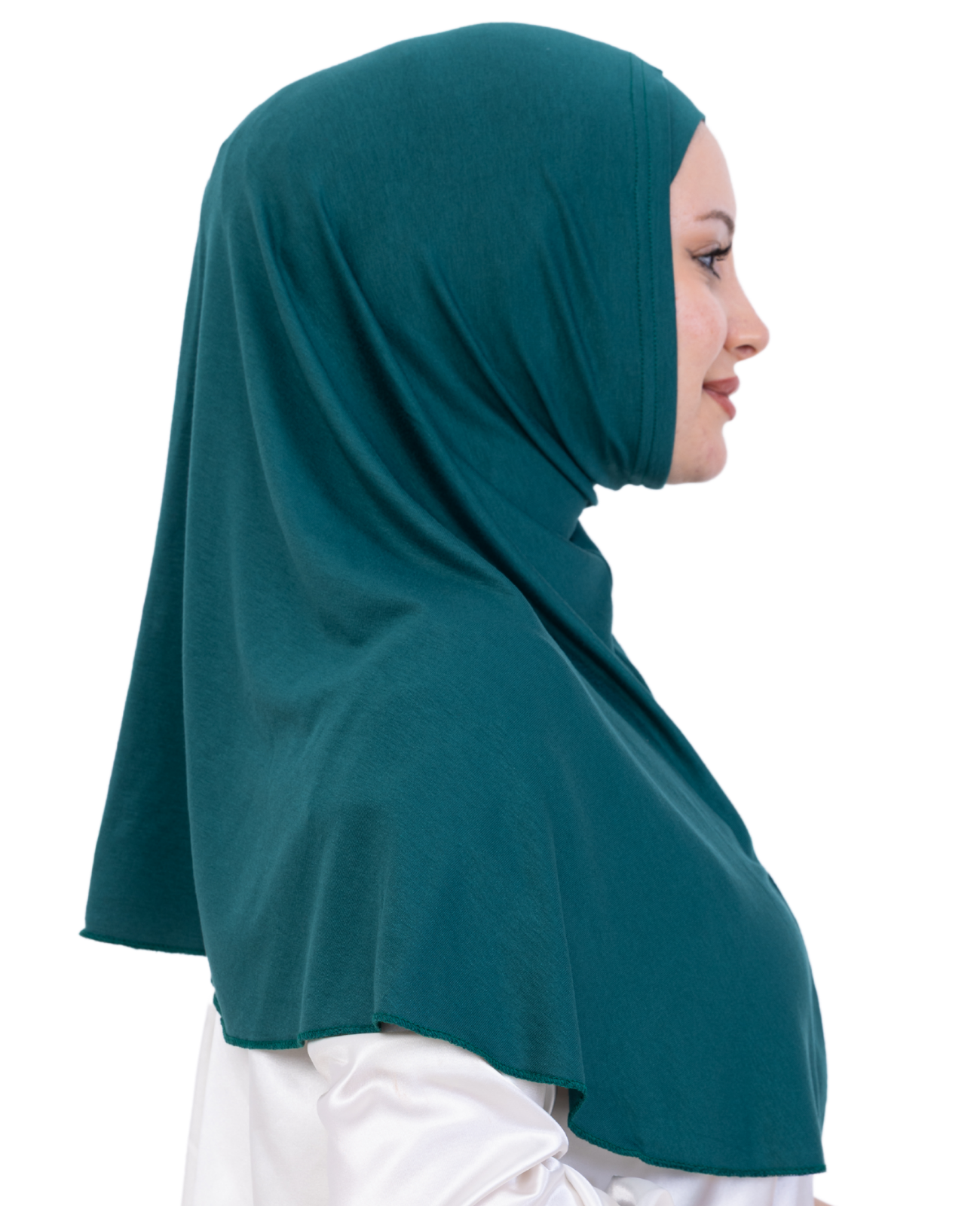 Instant Hijab With Cap Non Pleated - Emerald