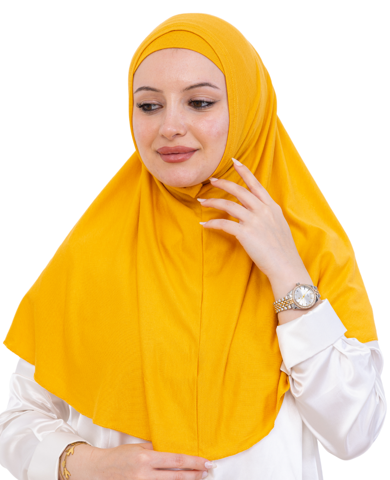 Instant Hijab With Cap Non Pleated - Black