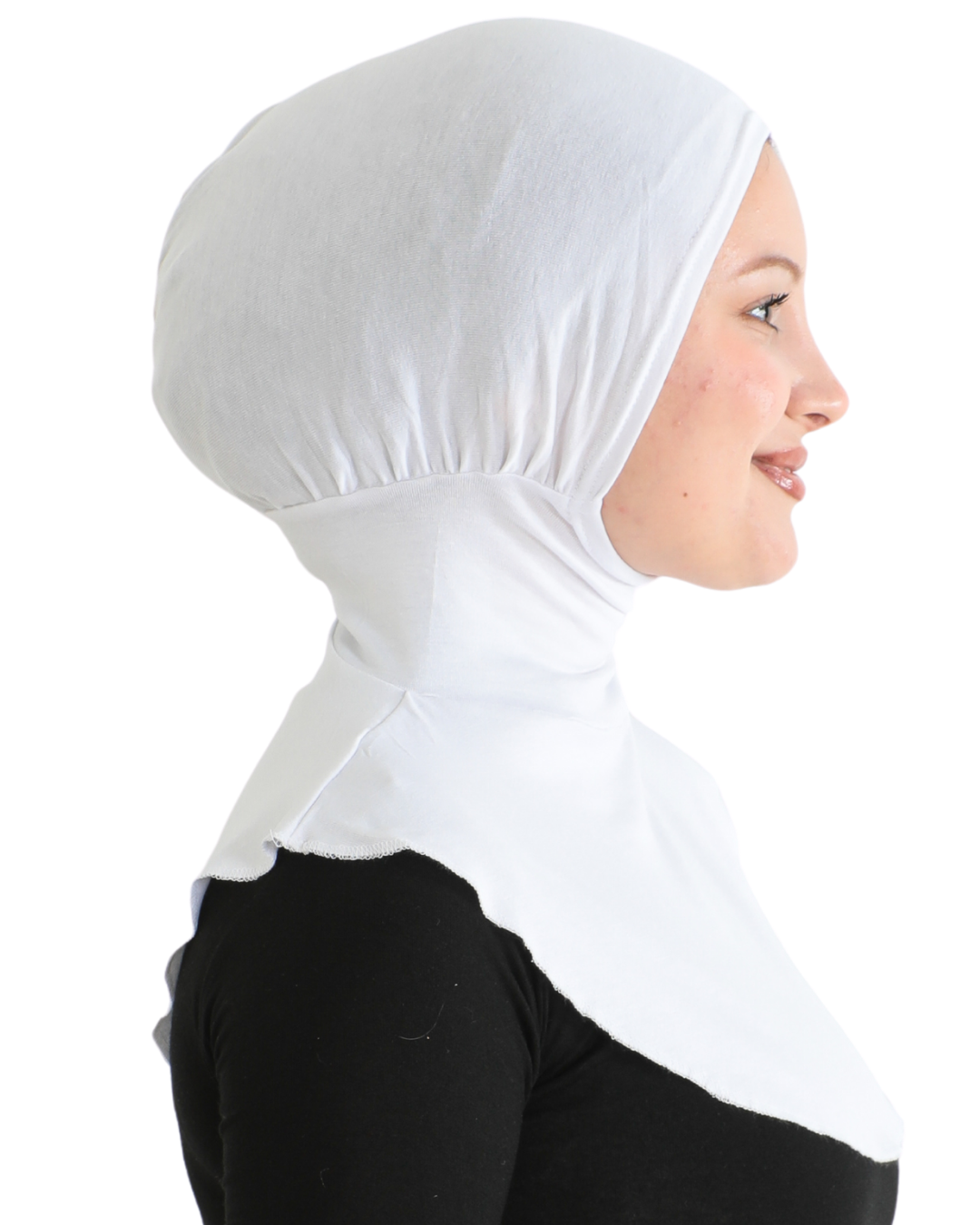 Sport Hijab With Neck Collar - Black