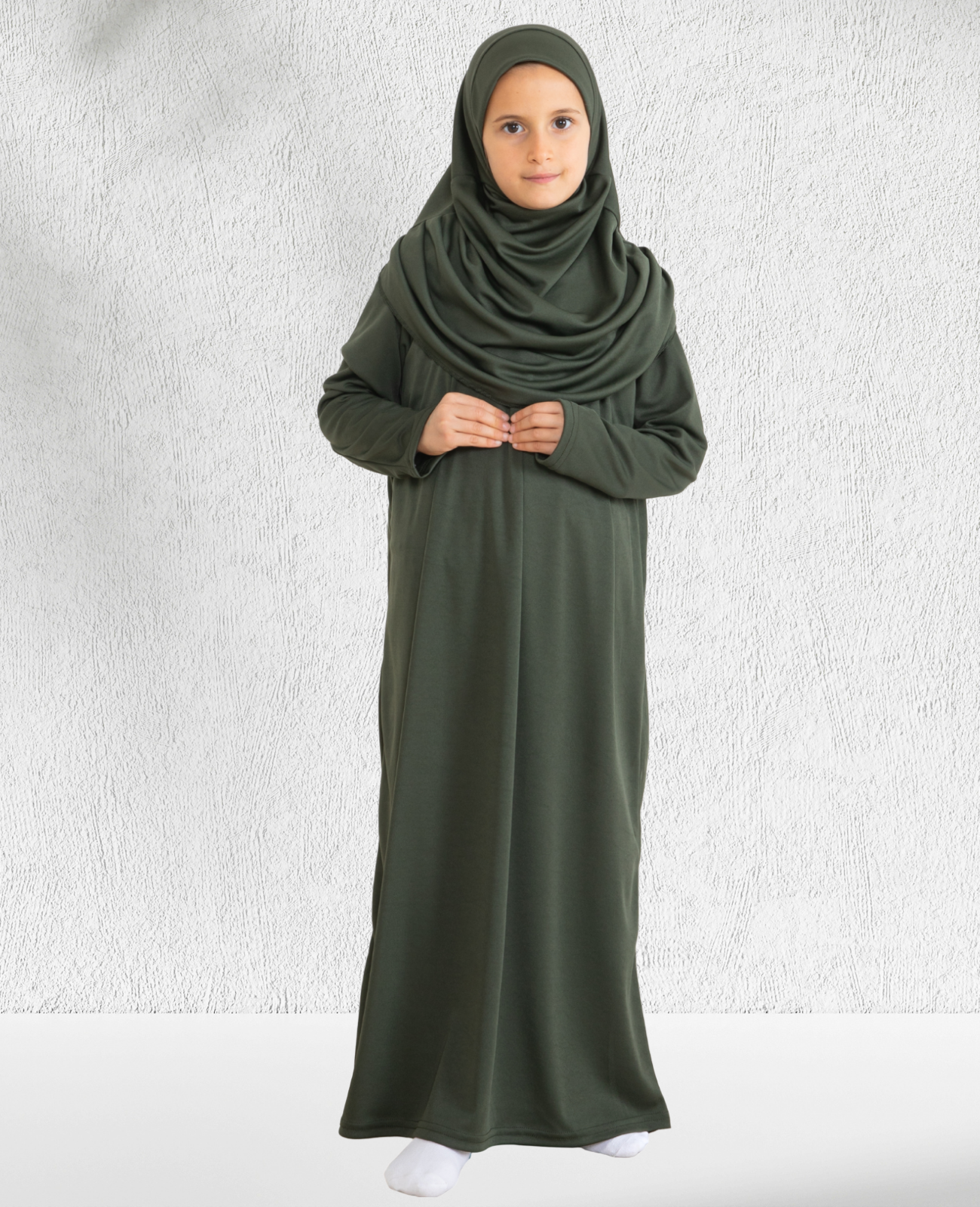 Dress For Girls With Hijab - Black