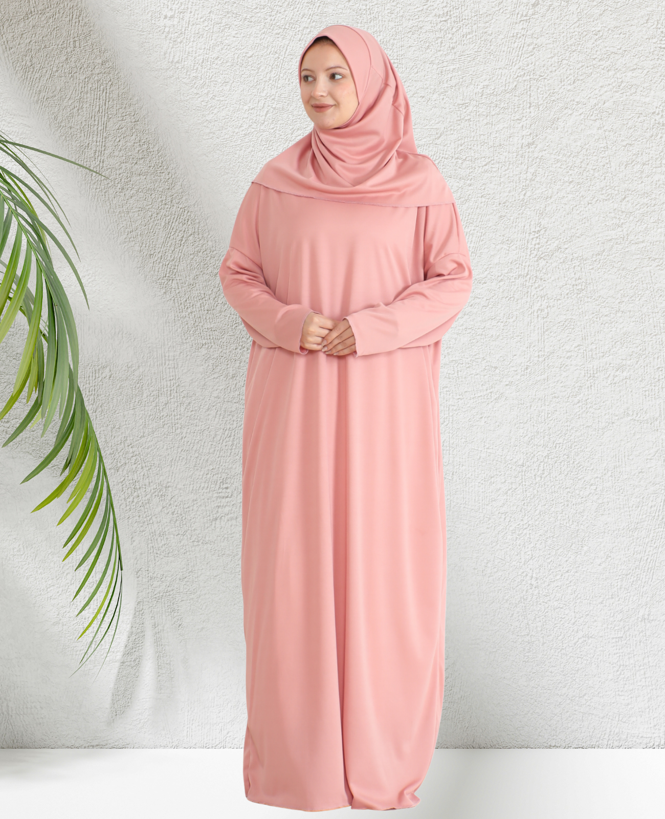 Rose Prayer Dress for Women Jersey With Tasbeeh