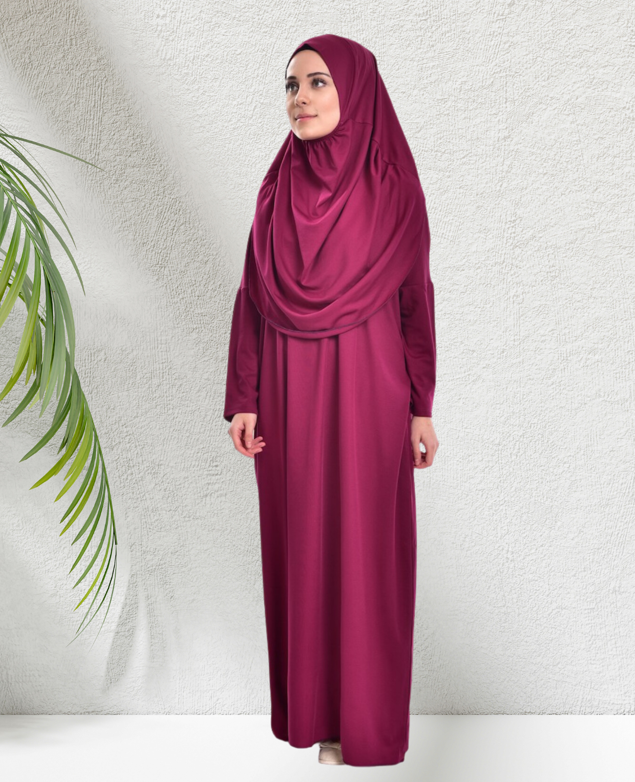 Prayer Dress for Women Jersey With Bag - Navy Blue Fuchsia / 3X-Large-6X-Large Prayer Dress for Women Jersey With Bag - Navy Blue Fuchsia / 3X-Large-6X-Large