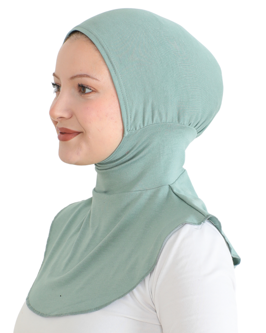 Sport Hijab With Neck Collar - Black