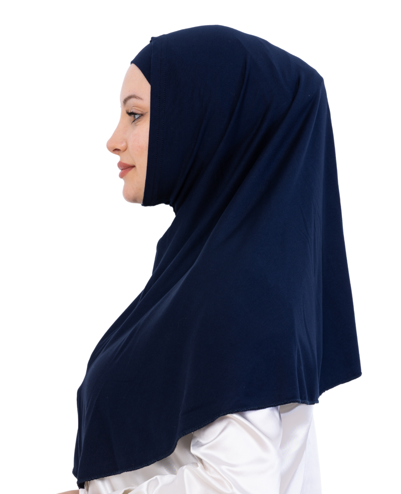 Instant Hijab With Cap Non Pleated - Black