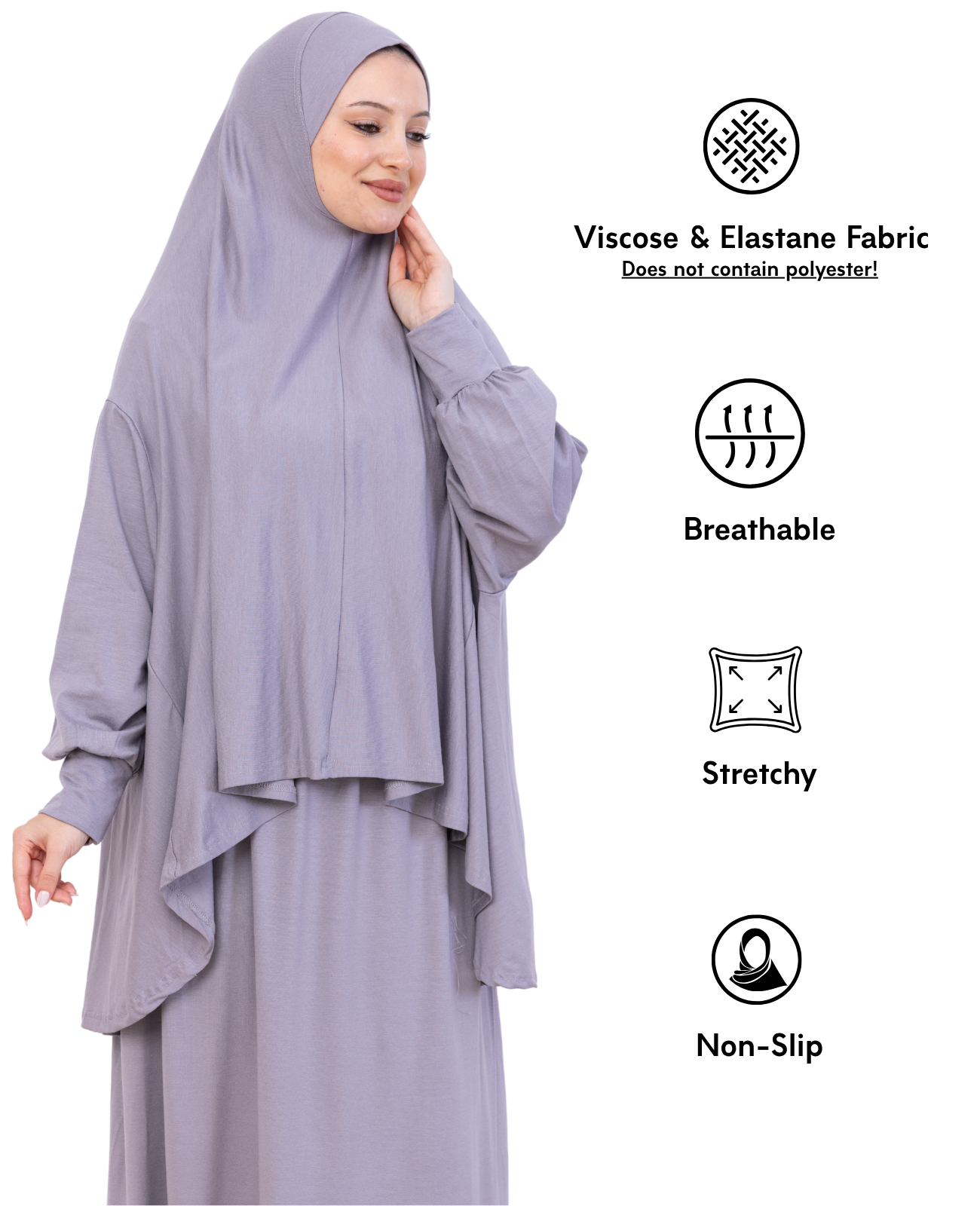Two Piece Prayer Dress Set Viscose