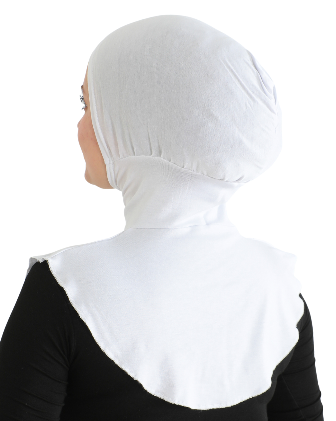 Sport Hijab With Neck Collar - Black